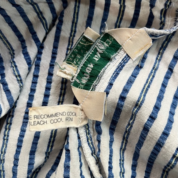 80s Striped Seersucker Skirt - Picture 8 of 11